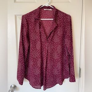 Lush Cindee Collared Blouse